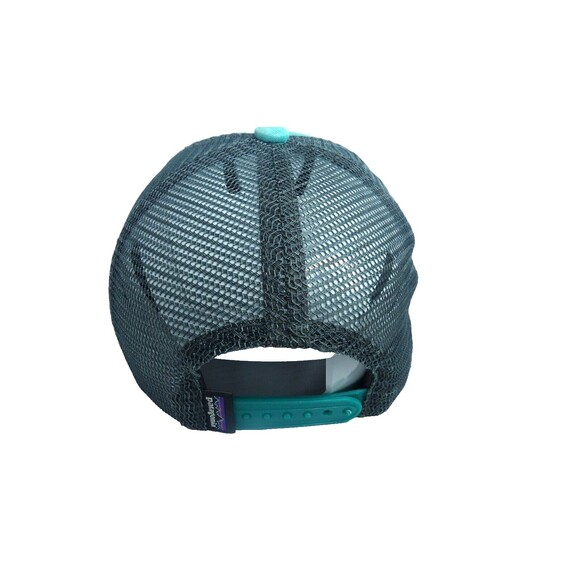 Patagonia P6 Logo Mountaintops Mesh Back Trucker Snapback Cap Hat READ - Picture 3 of 12